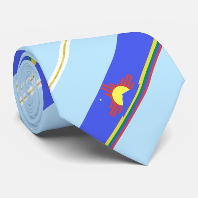 Cravate du drapeau de Roswell (Nouveau-Mexique) (Roulé)