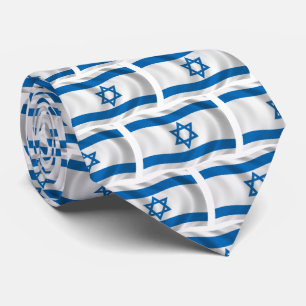 Cravate du drapeau israélien