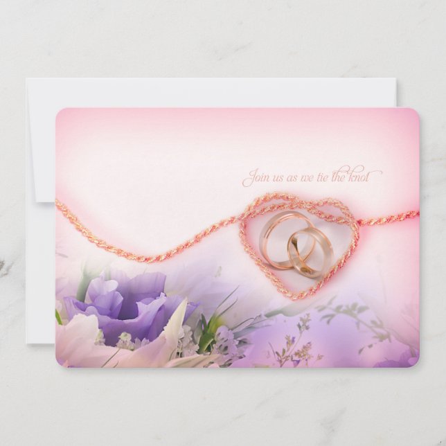 cravate du faire-part de mariage du noeud (Devant)