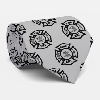 Cravate du logo EMT du service d'incendie