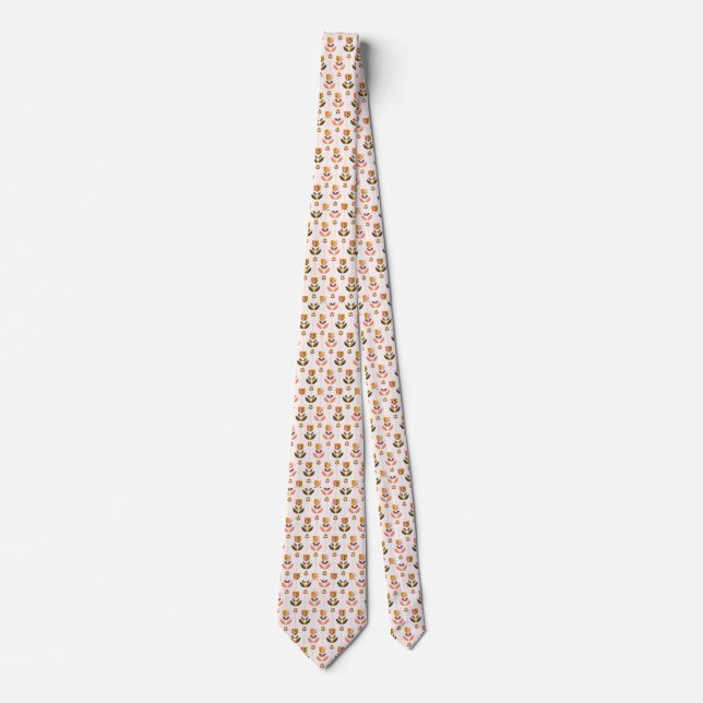 Cravate Dual images of a necktie against a white backgroun (Devant)