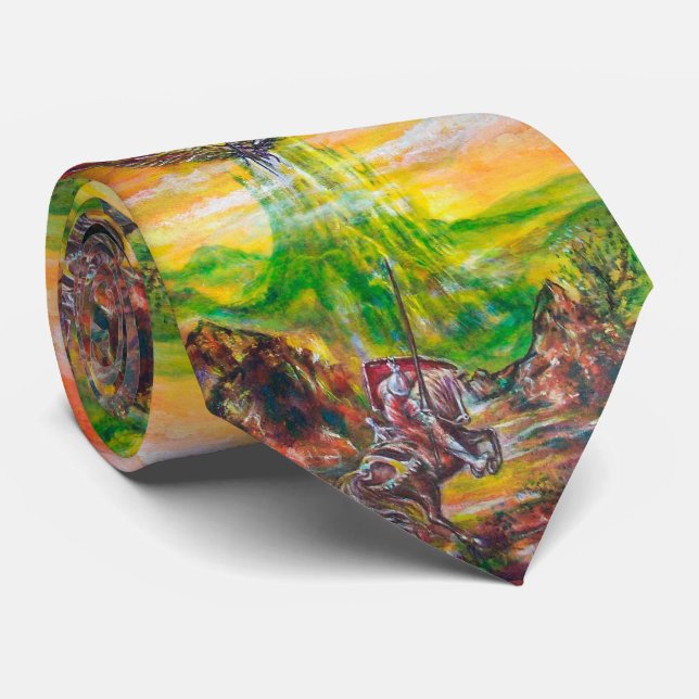 CRAVATE DUEL MAGIQUE ENTRE BRADAMANT ET NEGROMANCER (Roulé)