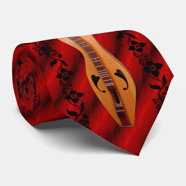 CRAVATE DULCIMER—VIN SUR RUBY RED (Roulé)