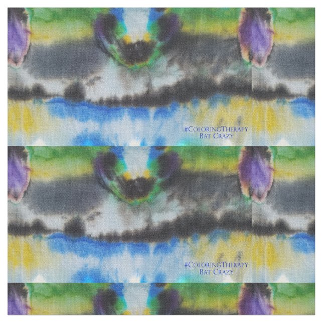 Cravate-Dye Bat tissu fou (Fermer)