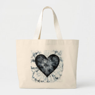 Cravate-Dye Sac fourre-tout cardiaque avec message