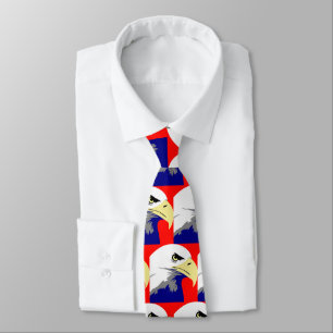 Cravate Eagles Blue Football Baseball Necktie