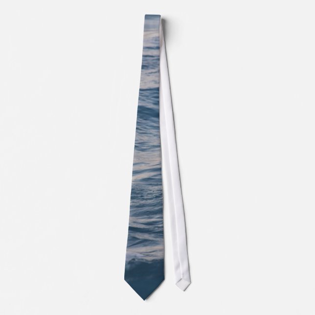 Cravate Eau de mer rapprochée (Devant)