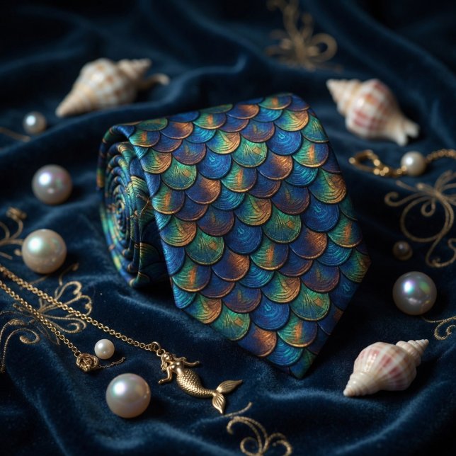 Cravate Écaille de poisson sirène (Créateur téléchargé)
