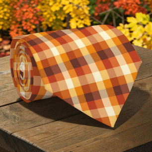 Cravate Écharpe carreaux automne