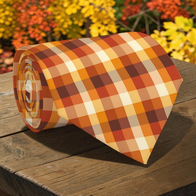 Cravate Écharpe carreaux automne (Créateur téléchargé)