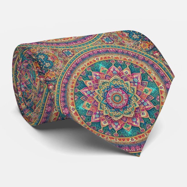 Cravate Écharpe de luxe de style persan designer | Fausse  (Roulé)