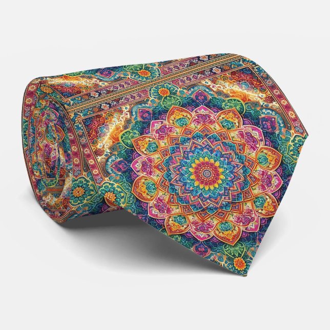 Cravate Écharpe de luxe de style persan designer | Fausse  (Roulé)