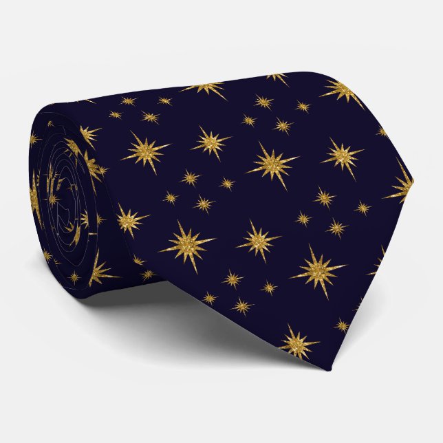 Cravate Écharpe pour hommes Holiday Stars (Roulé)