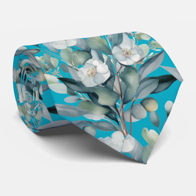 Cravate Écharpes formelles pour homme en Eucalyptus | Simp (Roulé)