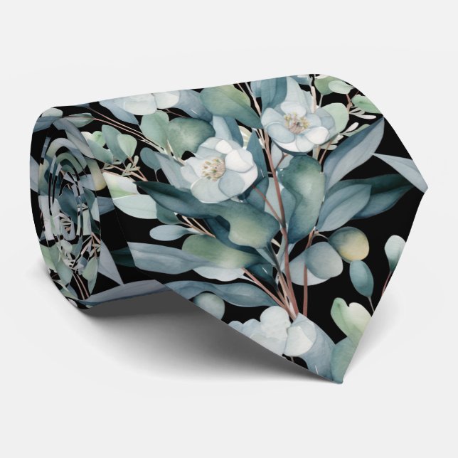Cravate Écharpes formelles pour le cou en Eucalyptus | Sim (Roulé)