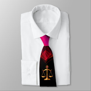 Cravate ÉCHELLES D'OR DE DROIT GEMSTONES SYMBOLE DE Justic