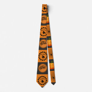 Cravate Échiquier d'Halloween