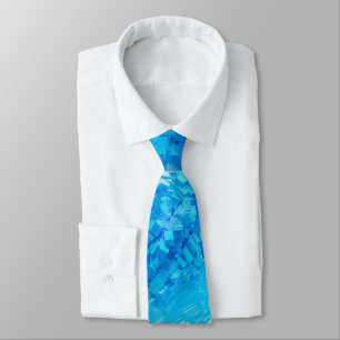 Cravate Éclaboussure bleue