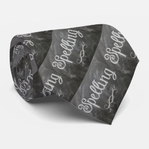 Cravate Écran de l'enseignant de l'école Noir Chalk Neckti