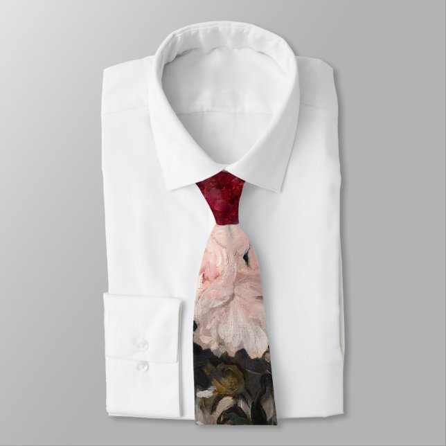 Cravate Edouard Manet - Vase de pivoines sur petit piédest (Attaché)