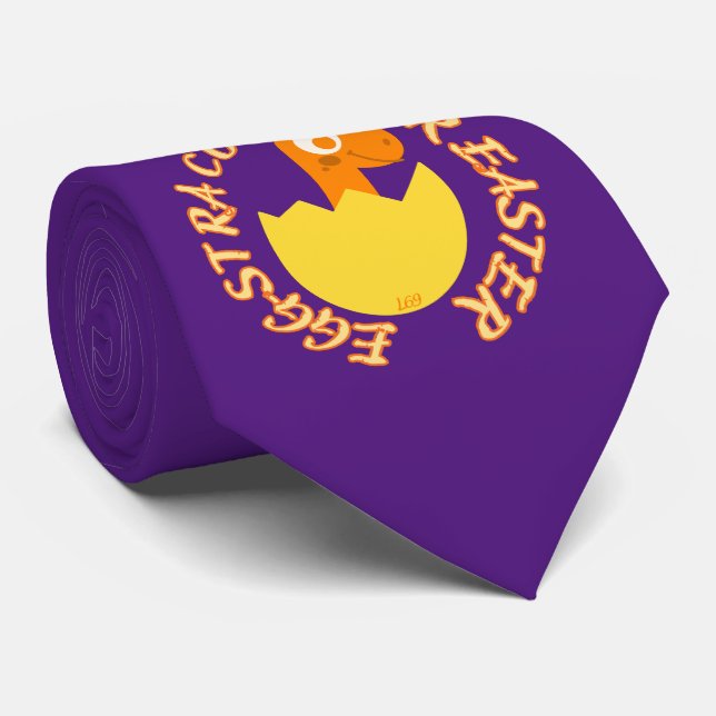 Cravate EGGSTRA CUTE POUR PÂQUES drôle cadeau de dino de P (Roulé)