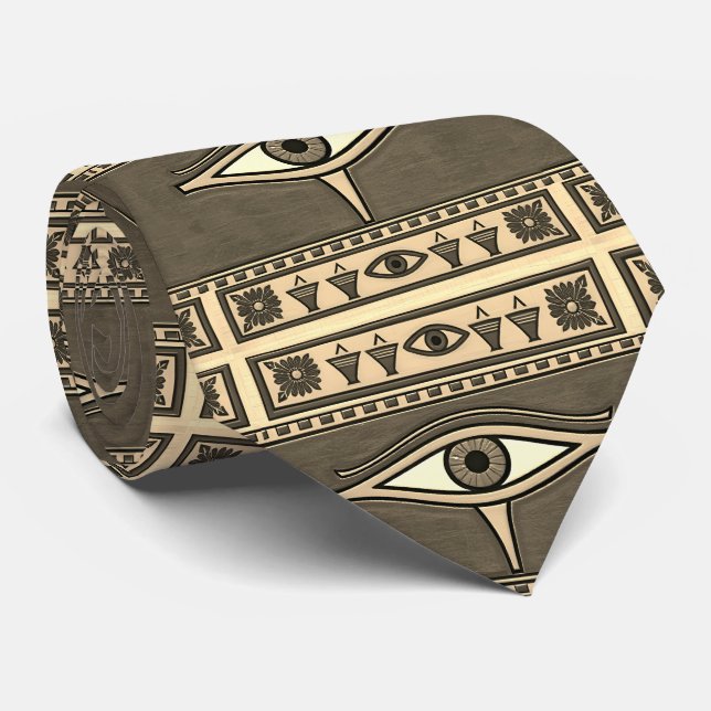 Cravate Egyptian Eye of Horus, Eye of Ra Egypt Deity (Roulé)