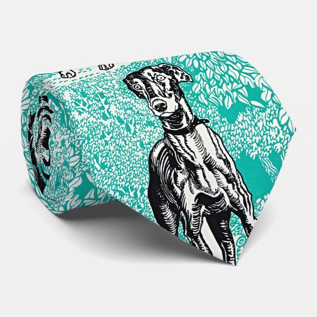Cravate Elégance rétro : Greyhound par Moriz Jung (Roulé)