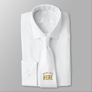CRAVATE ÉLÉGANT BLANC PERSONNALISABLE MODERNE MARQUE VÉRIF
