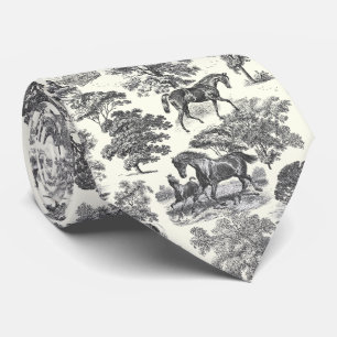 Cravate Elégant cheval Vintage Vintage Country Toile