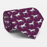 Élégant Chevaux Vintage foncé violet galopant