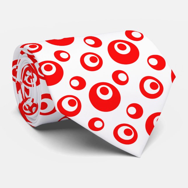 Cravate Elégant Chien Rouge Chris sur Arrière - plan blanc (Roulé)