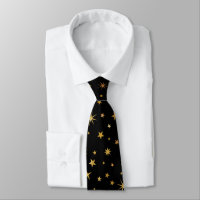 Élégant Classy Custom Monogram Black and Gold Star