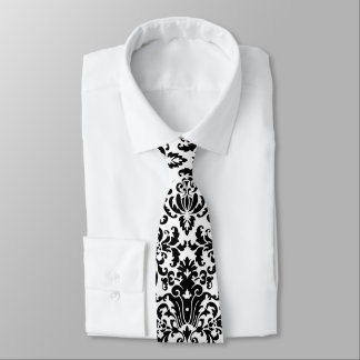 Cravate Élégant Damas blanc