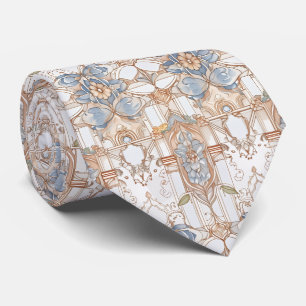 Cravate Élégant Floral Nouveau Vintage