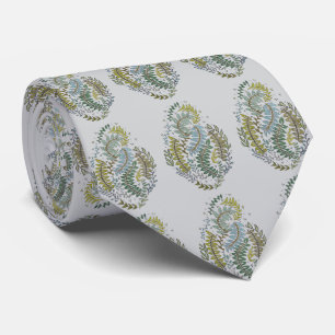Cravate Élégant foulard vert à motifs