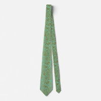 Elégant Motif Paisley Vintage Mint-green & Gold