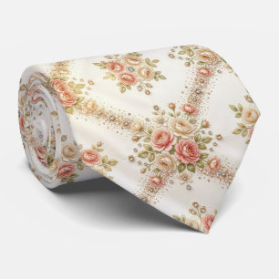 Cravate Elegant nœud papillon pour homme Roses anglaises