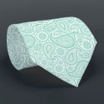 Cravate Elégant Paisley Vintage Blanc Et Vert Menthe<br><div class="desc">Elégant blanc et vert menthe vintage paisley motif. cravate mariage cool. Taille d'impression réglable. Si vous avez besoin d'aide pour customiser un de mes designs,  contactez le concepteur ArtOnWear. Mise en forme de texte gratuite avec aide en direct disponible sur demande.</div>