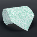 Cravate Elégant Paisley Vintage Blanc Et Vert Menthe<br><div class="desc">Elégant blanc et vert menthe vintage paisley motif. cravate mariage cool. Taille d'impression réglable. Si vous avez besoin d'aide pour customiser un de mes designs, contactez le concepteur ArtOnWear. Mise en forme de texte gratuite avec aide en direct disponible sur demande.</div>