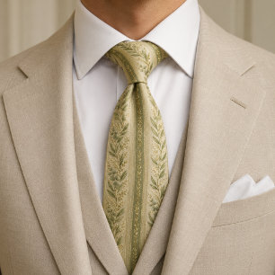 Cravate Élégant Pistachio Luxe Botanique