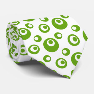 Cravate Elégant point vert sur Arrière - plan blanc