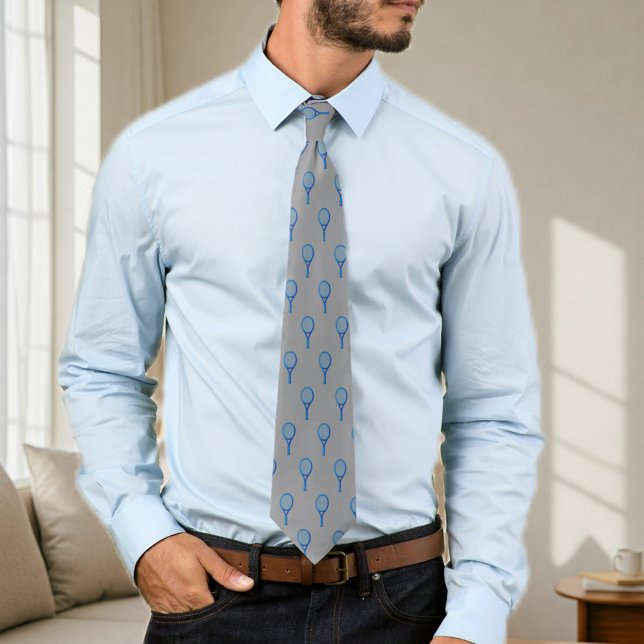 Cravate Elegant tennis-themed tie (Créateur téléchargé)