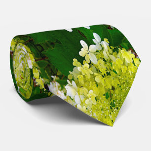 Cravate Élégante Chartreuse Vert Limelight Hydrangea
