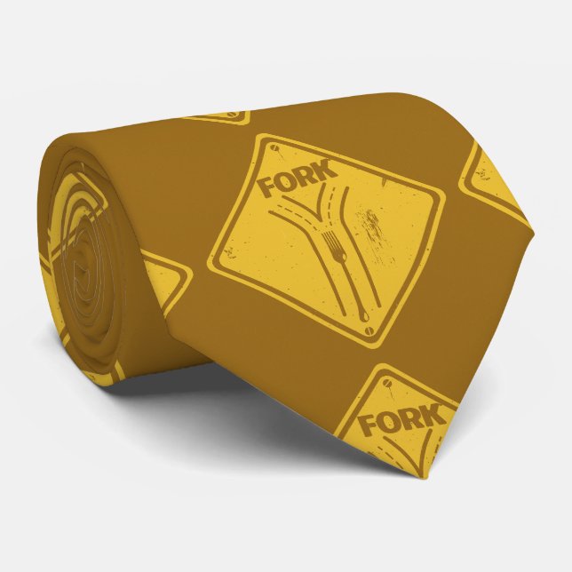 Cravate Embarcadère dans la route drôle de panneau de circ (Roulé)