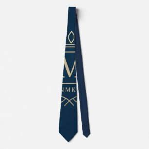 Cravate "Emblème Royal NMKY – Monogramme M Dessin de Blaso