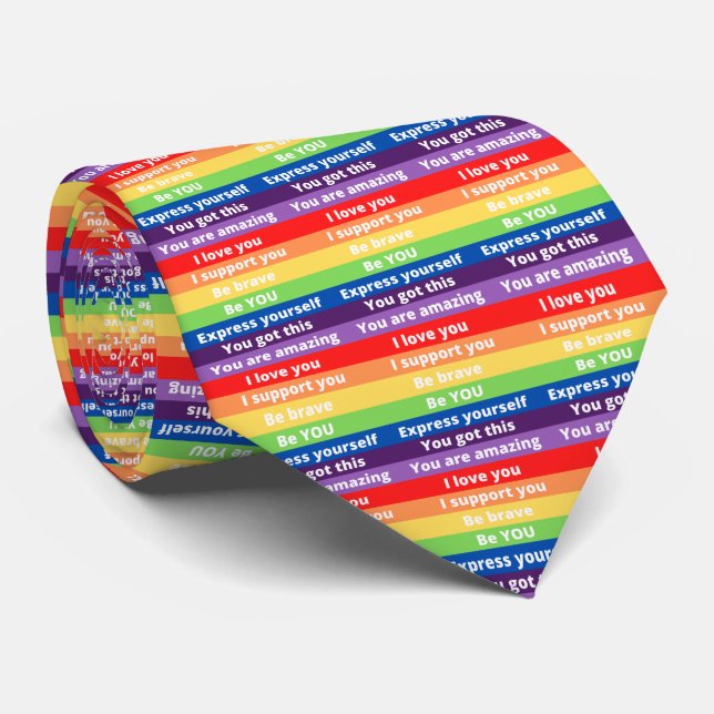 Cravate Empowering Pride Neck Tie (Roulé)