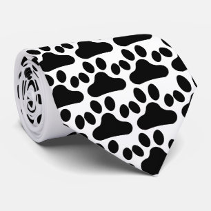 Cravate Empreinte de patte noir