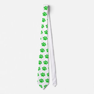 Cravate Empreinte de patte verte