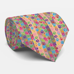 Cravate Empreintes de pattes Necktie