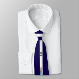 Cravate Endroits sacrés (bleus)
